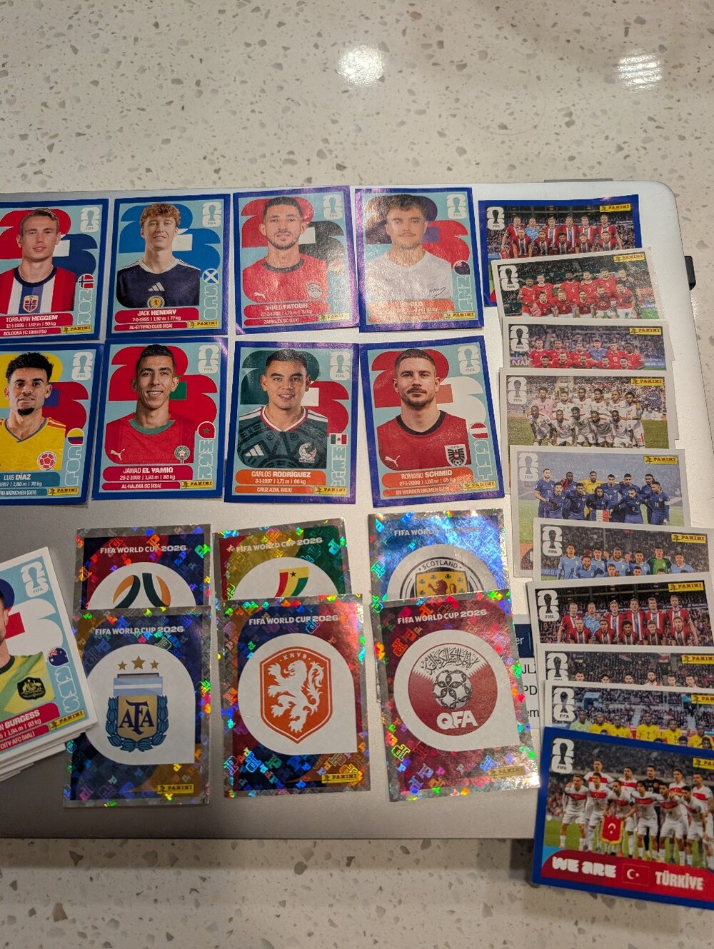 Panini FIFA World Cup 2026 Collectible Stickers - Multicolor Blue Borders, Holo